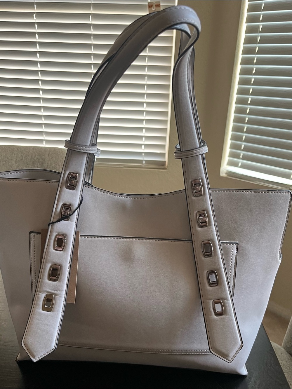 Steve Madden Stud-Accent Tote - Picture 3 of 8